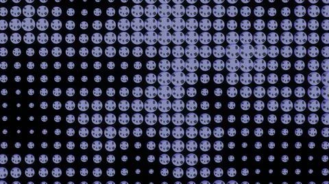 Concert tiny round shaped elements on a black background. Design. Panel with the Stock Illustration