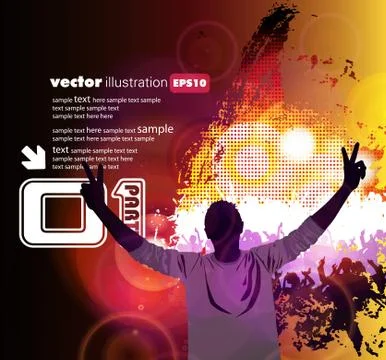 Concert. Vector illustartion Stock-Illustration