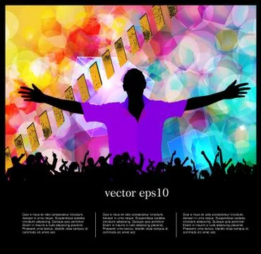 Concert. Vector illustartion Stock Illustration