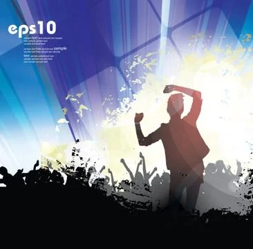 Concert. Vector illustartion Stock Illustration