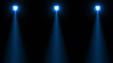 Concert_stage_light_search with particles blue Stock Footage