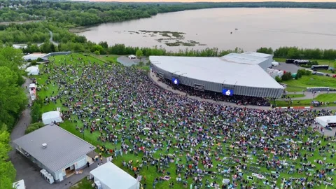 Concertgoers - Syracuse, NY Stock Footage 336150728