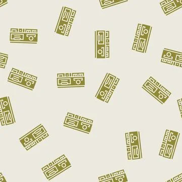 Concession shop glyph seamless pattern Ilustración de archivo