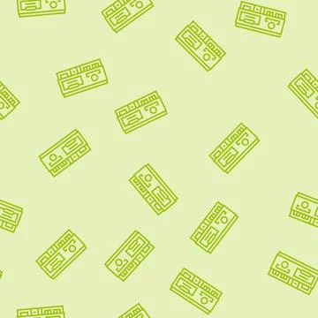 Concession shop line seamless pattern Ilustración de archivo