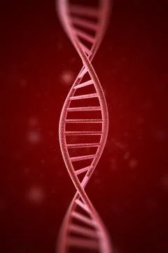 Concetp digital illustration DNA structure. 3d rendering Stock Illustration