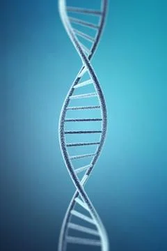 Concetp digital illustration DNA structure. 3d rendering Stock Illustration