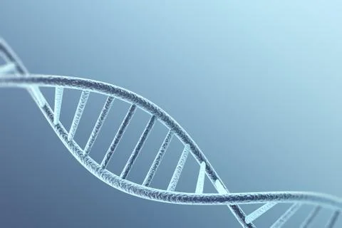 Concetp digital illustration DNA structure. 3d rendering Illustrazione stock