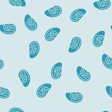Conch piercing earring glyph seamless pattern Stock Illustration