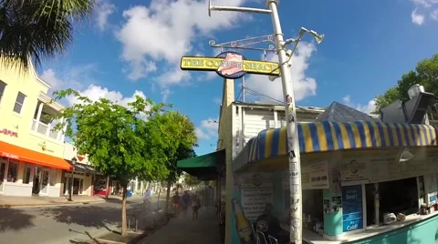 The conch shack on duval street in key west, florida Stock Footage 41869748
