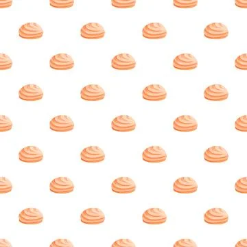 Concha sweet bread mexican pan dulce pattern 库存插图