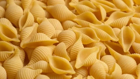 Conchiglie, Shells or Seashells Pasta Wallpaper. Raw Macaroni Stock Footage 212073907