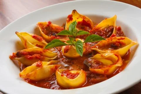 Conchiglioni Shell Pasta Stock Photos
