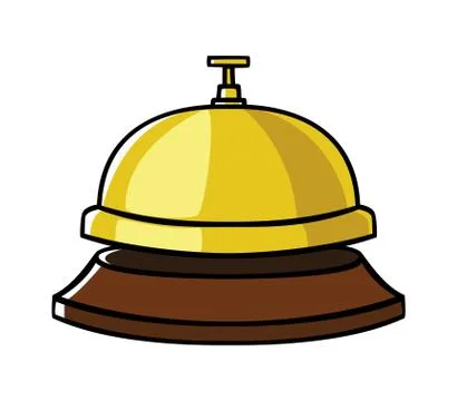 Concierge Bell Stock Illustration