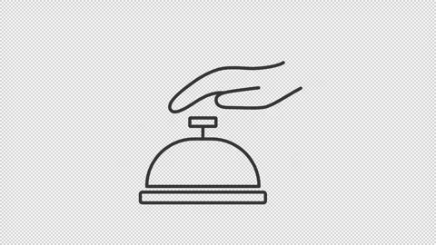 Concierge service line animation Stock Footage 313973550