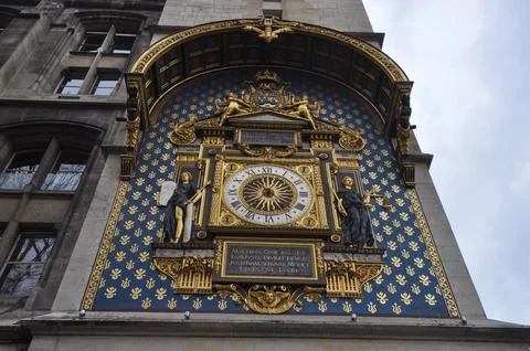 Conciergerie clock in Paris Stock Photos