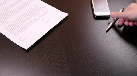 Conclusion of a contract Stock Footage 40737775