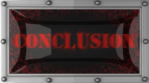 Conclusion on led Stock Footage 8685627