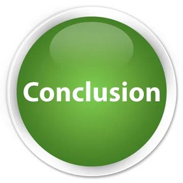 Conclusion premium soft green round button Stock Illustration