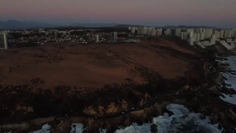 Concón dunes  in the sunset Stock Footage 242141814