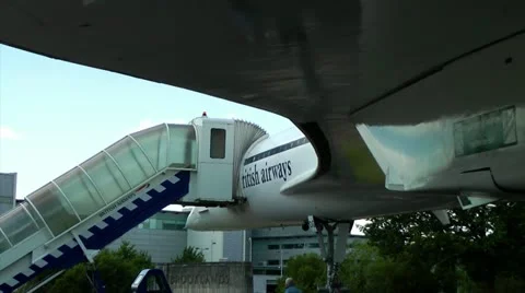 Concorde Airplane Supersonic Plane Stock Footage 21280048