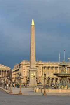 Concorde Square in Paris Stock Photos