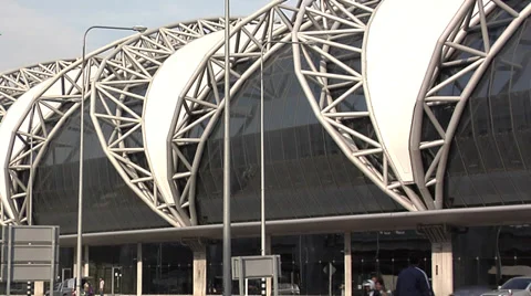 The Concourse between the Terminal and the Boarding Gates Video stock 38606587
