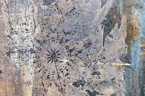 Concrete background with abstract textured pattern applied to the surface Stock Photos