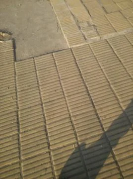 Concrete background with different elements in street in daylight Foto stock