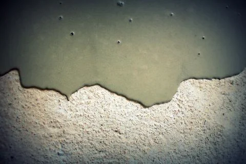 Concrete background. Self leveling compound spreading Stock Photos