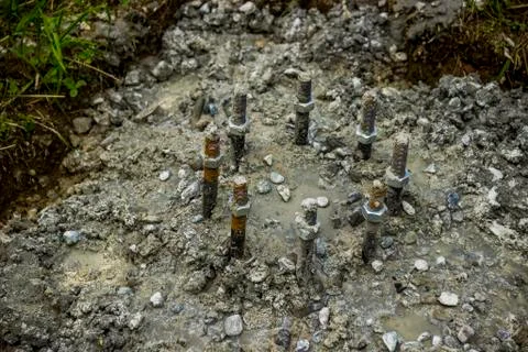 A concrete base Stock Photos
