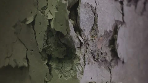 Concrete block breaks under high pressure . Compressive strength test Stock Footage 153052652