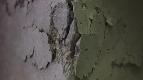 Concrete block breaks under high pressure . Compressive strength test Stock Footage 153052700