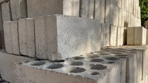 Concrete block Vídeo Stock 167857686