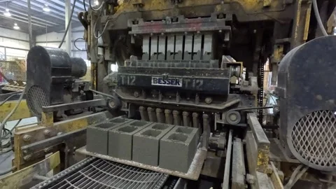 Concrete Block production Stock Footage 342170125