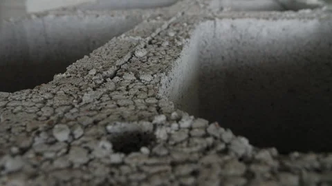 Concrete Block Surface Close Up Stock Footage 321777367