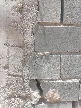 Concrete block wall Stock Photos