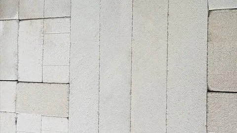 Concrete Block Wall Texture with Light Gray Cement Bricks Stock Photos