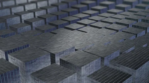 Concrete Blocks Stock Footage 254708436