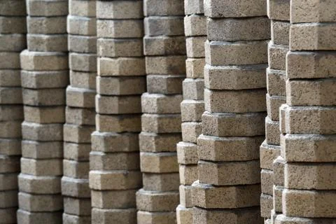 Concrete blocks Stock Photos
