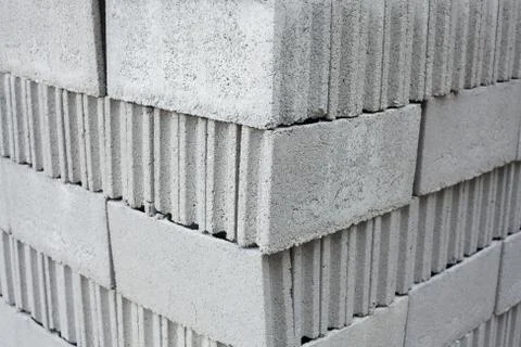 Concrete blocks Stock Photos