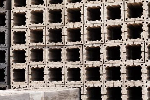 Concrete blocks Stock Photos