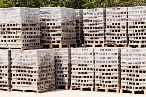 Concrete blocks Stock Photos