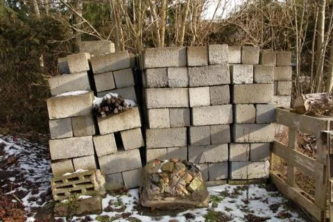 Concrete blocks Foto stock