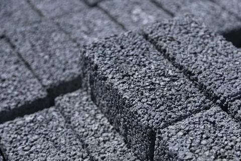 Concrete blocks texture construction material background Stock Photos