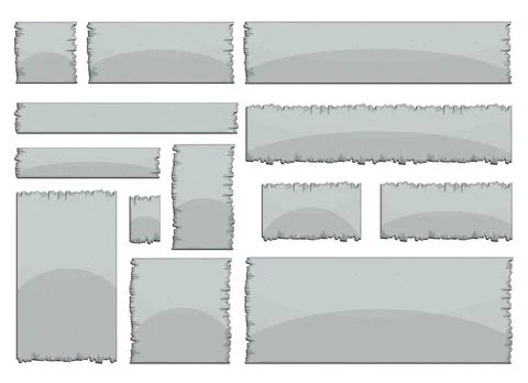 Concrete board in cartoon style vector illustration Stock Illustration