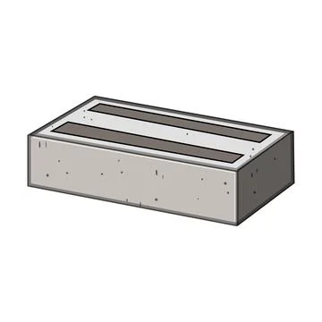 Concrete brick vector illustration building material element Ilustración de archivo