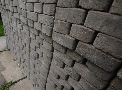 Concrete bricks, common material in construction Stock Photos