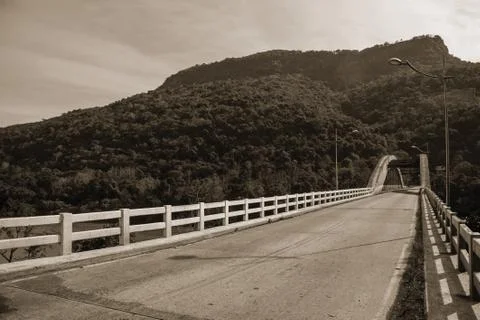 Concrete bridge on the Antas River Stock-Fotos