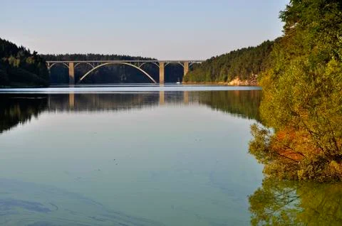 Concrete bridge Foto stock