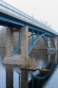 Concrete bridge. Foto stock